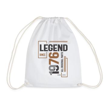Legend Since 1976 47 birthday - Drawstring Bag - white - Front