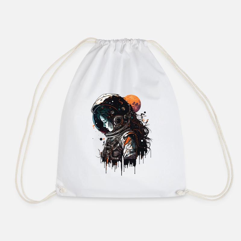 Gothic Astronaut - Turnbeutel - Weiß
