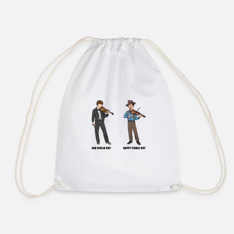 Witziges Bluegrass-Musiker-Design - Turnbeutel - Weiß