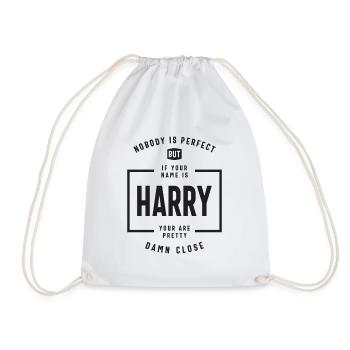Harry: Pretty Damn Close to Perfect - Drawstring Bag - white - Front