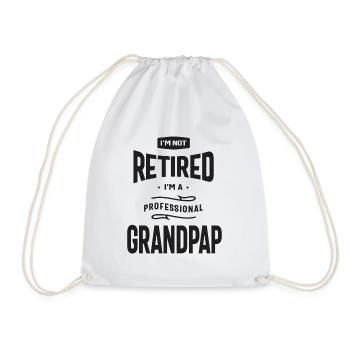 Je ne suis pas à la retraite Je suis un grand-père professionnel - Sac de sport léger - blanc - Devant