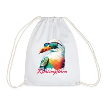 Kühlungsborn vacances mouette fraîche avec lunettes de soleil - Sac de sport léger - blanc - Devant