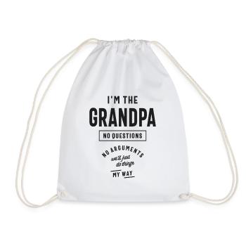 Je suis le grand-père - Laisse ton patriarche montrer la voie - Sac de sport léger - blanc - Devant