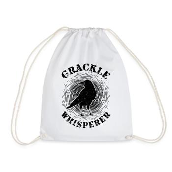 Blackbird Grackle Whisperer Design pour les ornithologues amateurs - Sac de sport léger - blanc - Devant