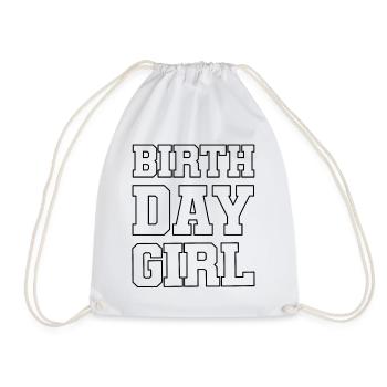 Birthday Girl - Turnbeutel - Weiß - Vorne
