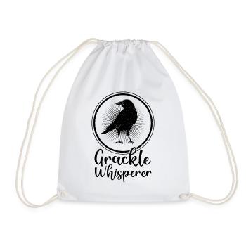 Blackbird Grackle Bird Design pour les ornithologues amateurs - Sac de sport léger - blanc - Devant