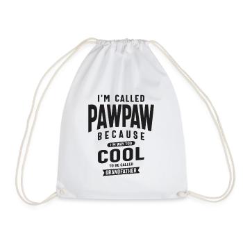 Pawpaw - Zu cool für den Opa-Status - Turnbeutel - Weiß - Vorne