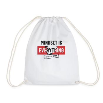 L’état d’ positif, l’attitude est la clé - Sac de sport léger - blanc - Devant