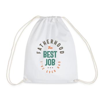 Vaterschaft - der beste Job, den ich je hatte - Turnbeutel - Weiß - Vorne