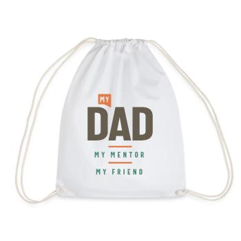 Mein Vater, mein Mentor, mein Freund - Turnbeutel - Weiß - Vorne