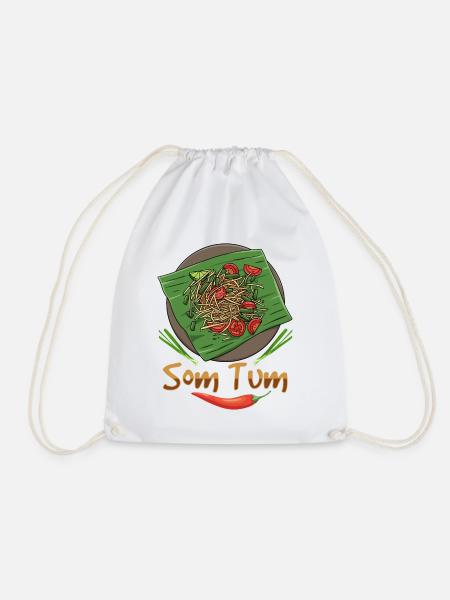 Som Tum Thai Food Liebhaber - Turnbeutel - Weiß