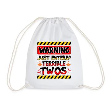 Attention: Les horribles jumeaux sont proches - Sac de sport léger - blanc - Devant