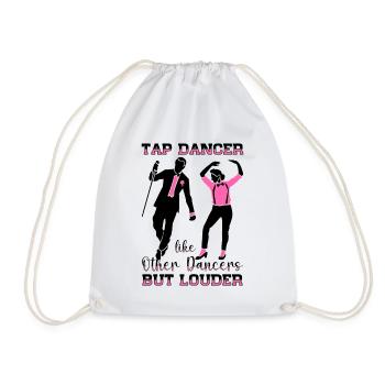 Tap Dancer Tap Dance Shoes Tap Dance Instructor - Drawstring Bag - white - Front