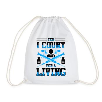 Anesthesiologist Anesthesia Anesthesiology Anesthesiologist - Drawstring Bag - white - Front