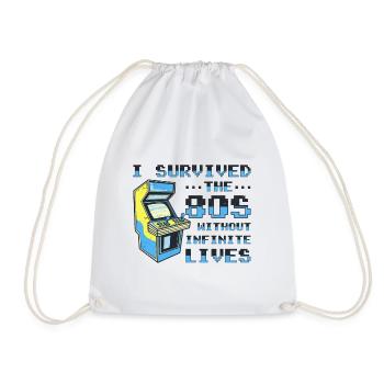 Lecteurs vidéo Retro Gamer Gaming Classic 80s - Sac de sport léger - blanc - Devant