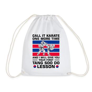 Cadeau Tang Soo Do - Sac de sport léger - blanc - Devant