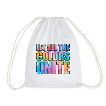 Painter Canvas Liquid Painting Art Paint - Drawstring Bag - white - Front