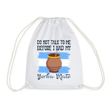 Drapeau de l’Argentine Thé yerba maté argentin - Sac de sport léger - blanc - Devant