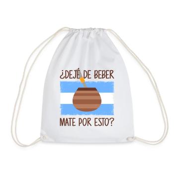 Drapeau de l’Argentine Thé yerba maté argentin - Sac de sport léger - blanc - Devant