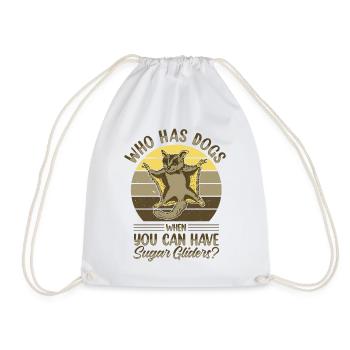 Australia Marsupial Wildlife Animal Lover Sugar - Drawstring Bag - white - Front