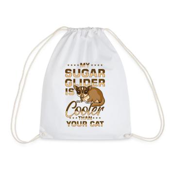 Australia Marsupial Wildlife Animal Lover Sugar - Drawstring Bag - white - Front