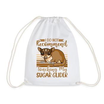 Australia Marsupial Wildlife Animal Lover Sugar - Drawstring Bag - white - Front