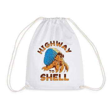Fruits de mer, Fruits de mer, Moules, Bernard-l’ermite - Sac de sport léger - blanc - Devant