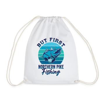 Fisherman Fisherman Fisherman Nordic Pike - Drawstring Bag - white - Front