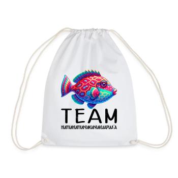 Humuhumunukunukuapua'a Reef Triggerfish - Drawstring Bag - white - Front