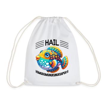 Humuhumunukunukuapua'a Reef Triggerfish - Drawstring Bag - white - Front