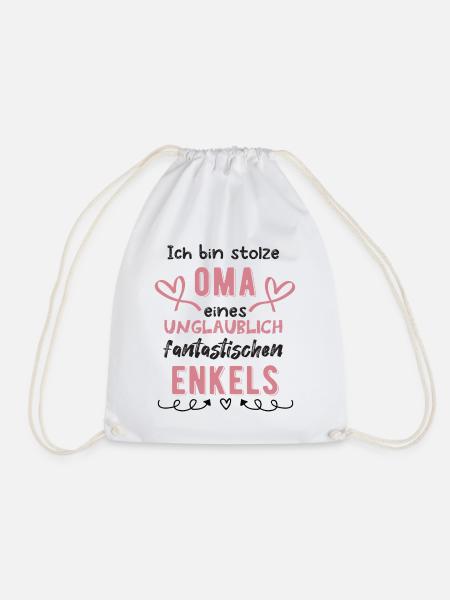 Stolze Oma - Turnbeutel - Weiß