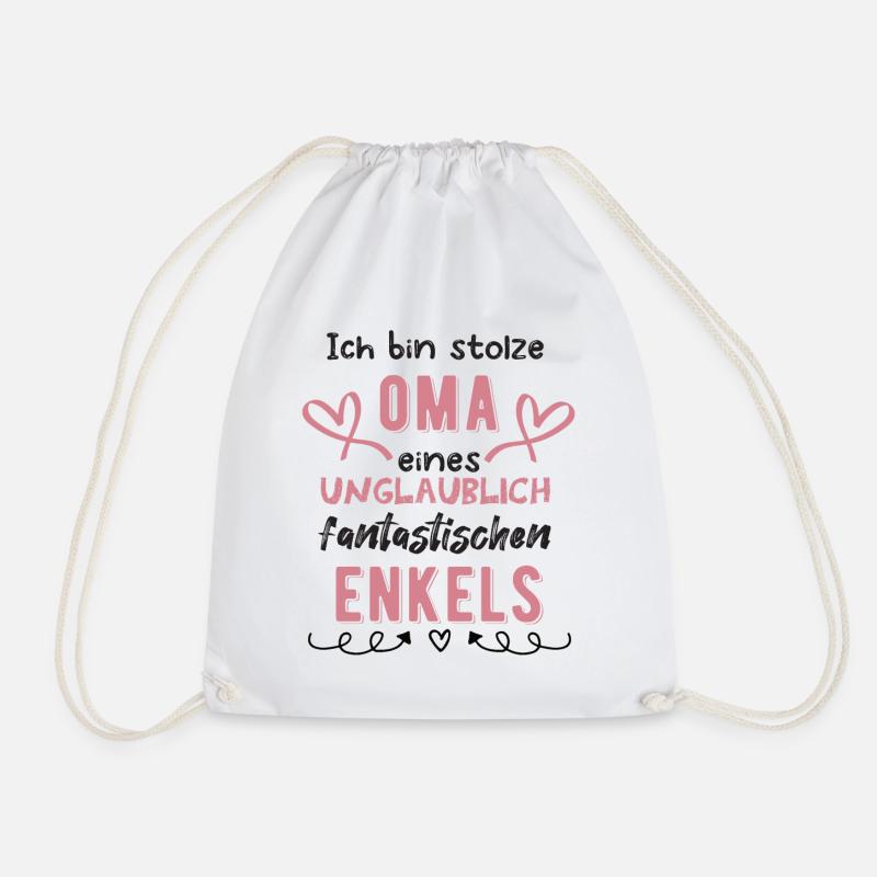 Stolze Oma - Turnbeutel - Weiß
