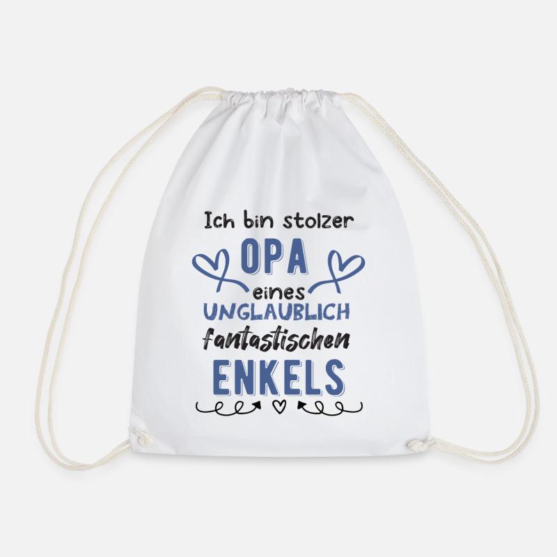 Stolzer Opa - Turnbeutel - Weiß