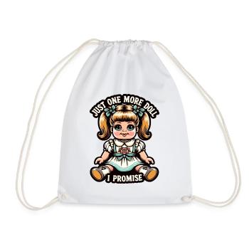 Poupée amant collection Vintage porcelaine - Sac de sport léger - blanc - Devant