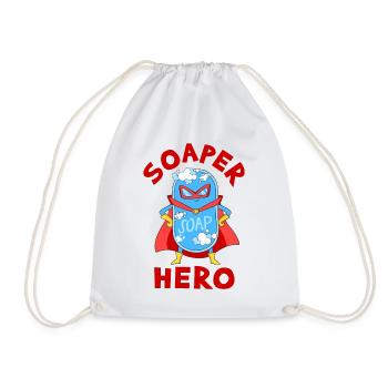 Savon Savon de bain Savon naturel - Sac de sport léger - blanc - Devant