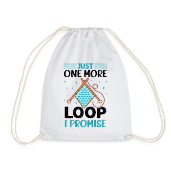 Conception drôle au Crochet - Sac de sport léger - blanc - Devant