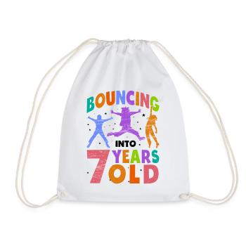Trampoline Lover 8e anniversaire Party Jumping - Sac de sport léger - blanc - Devant