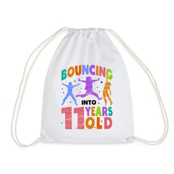 Trampoline Lover 8e anniversaire Party Jumping - Sac de sport léger - blanc - Devant