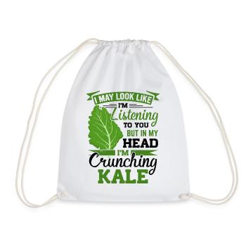 Kale Vegetarian Veganism - Drawstring Bag - white - Front