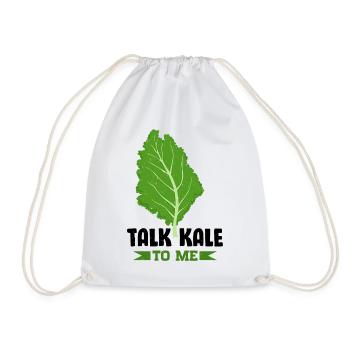 Kale Vegetarian Veganism - Drawstring Bag - white - Front