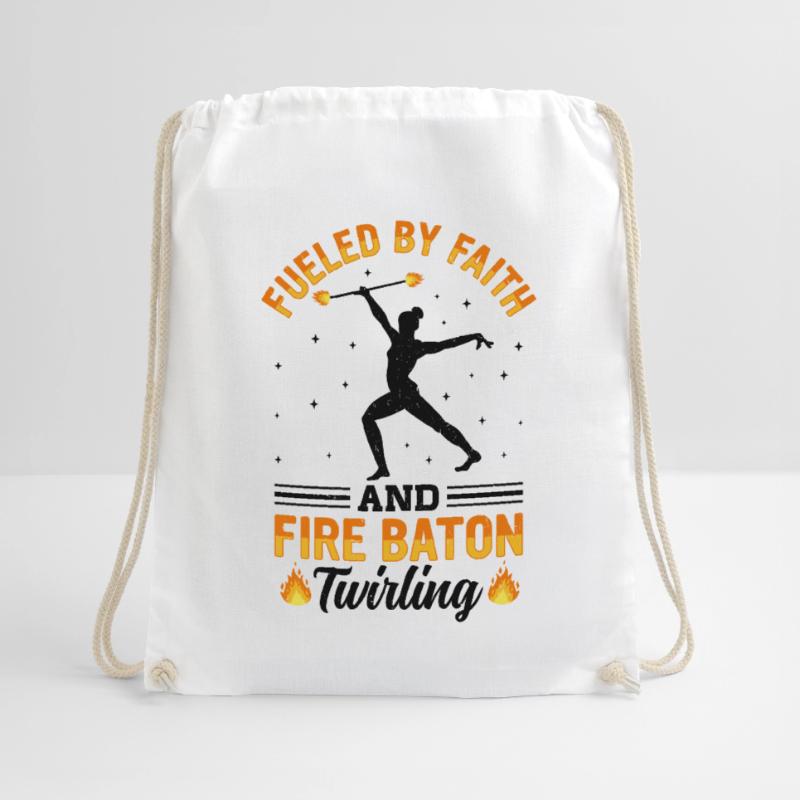 Fire Baton Fire Dance Fire Dancer Fire Dancer Drawstring Bag