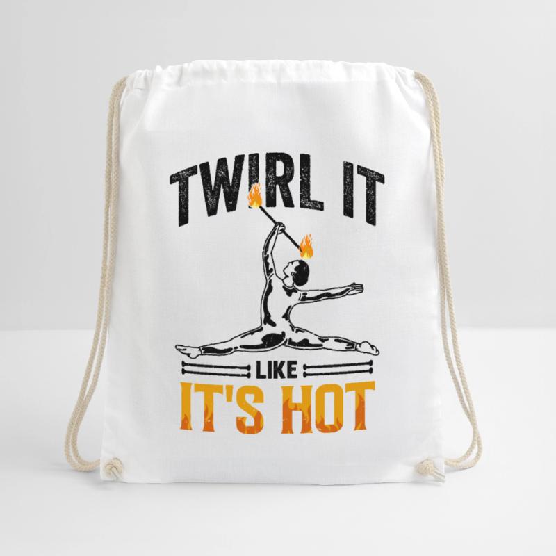 Fire Baton Fire Dance Fire Dancer Fire Dancer Drawstring Bag