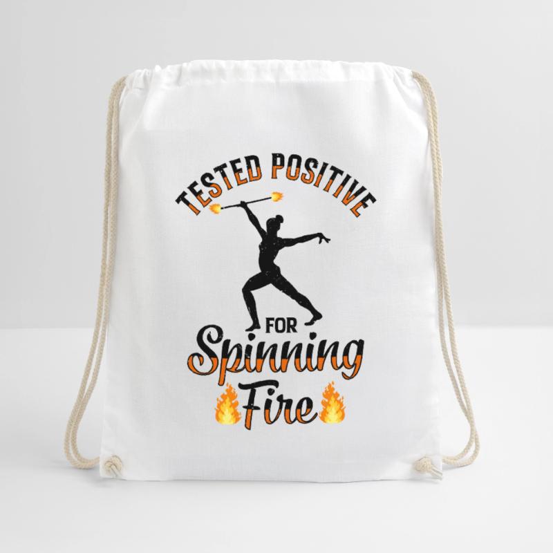 Fire Baton Fire Dance Fire Dancer Fire Dancer Drawstring Bag
