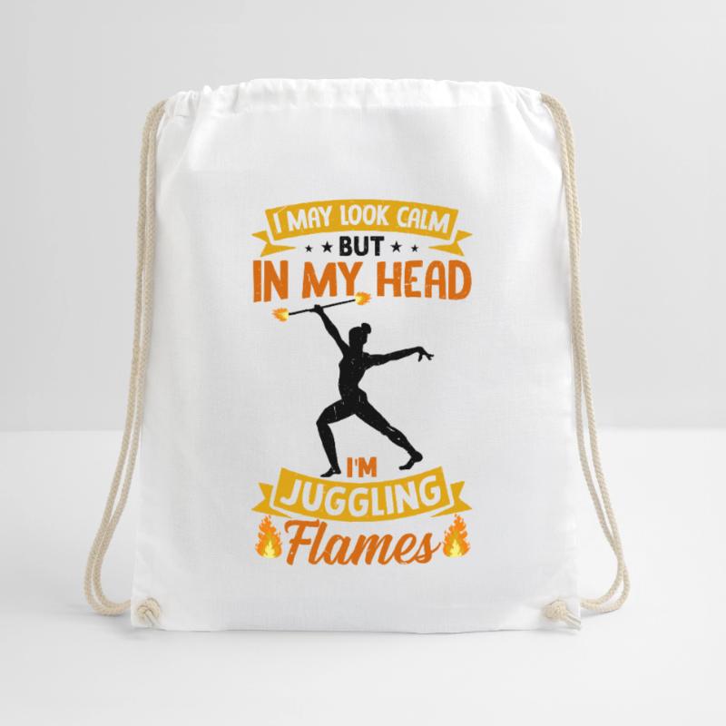Fire Baton Fire Dance Fire Dancer Fire Dancer Drawstring Bag