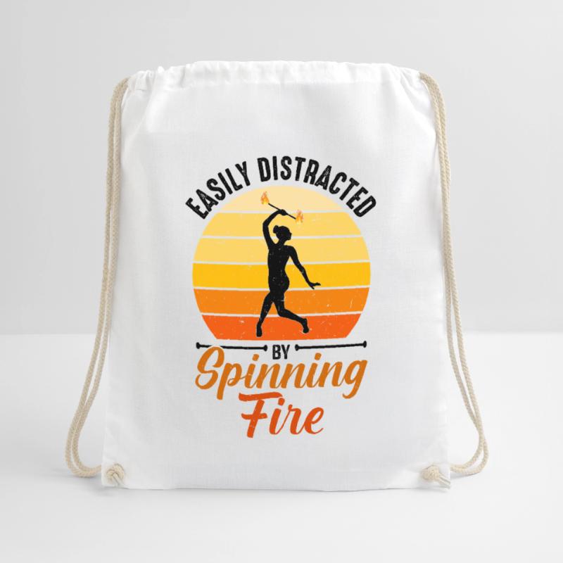 Fire Baton Fire Dance Fire Dancer Fire Dancer Drawstring Bag