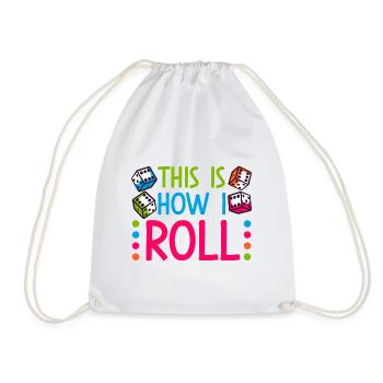 Bunco Squad Bunco Dice Bunco Game Night - Drawstring Bag - white - Front
