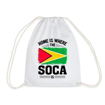Soca Dance Guyana - Drawstring Bag - white - Front