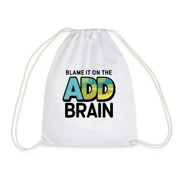Attention Deficit Hyperactivity Disorder ADD - Drawstring Bag - white - Front