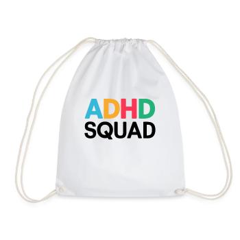 Neurodiversité Hyperactivité neurodiverse TDAH - Sac de sport léger - blanc - Devant