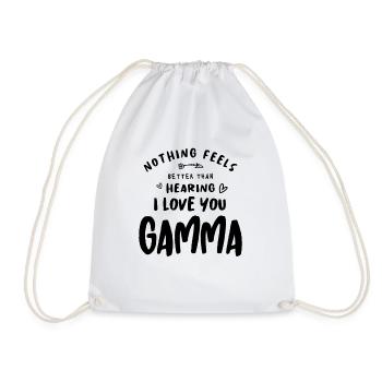 I Love You Gamma - Mother's Day - Drawstring Bag - white - Front